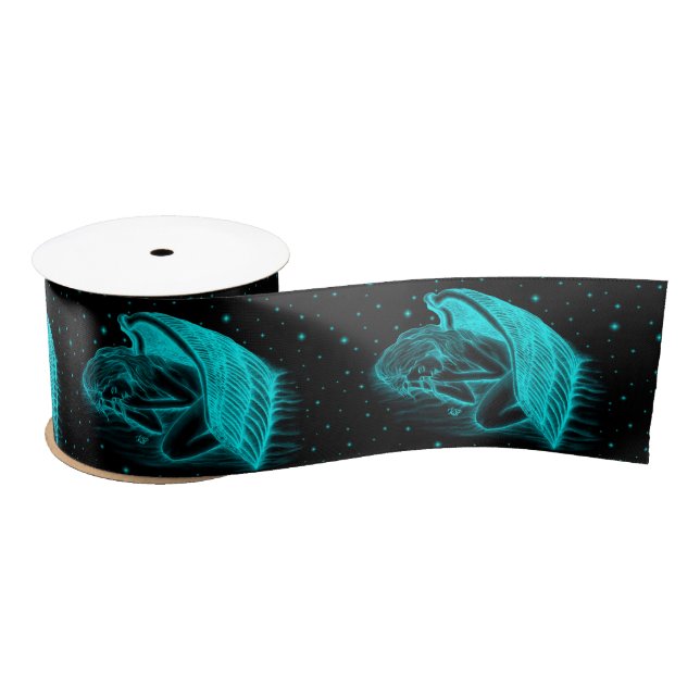 A sleeping Angel Satin Ribbon (Spool)