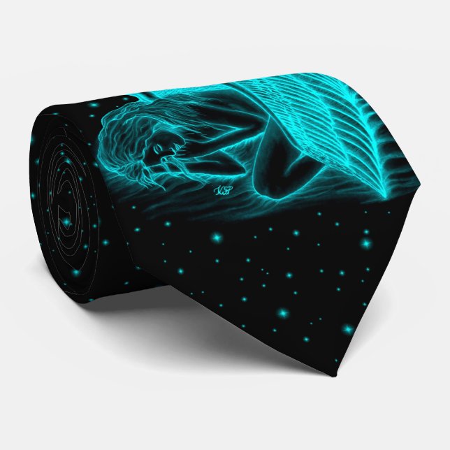 A sleeping Angel Tie (Rolled)