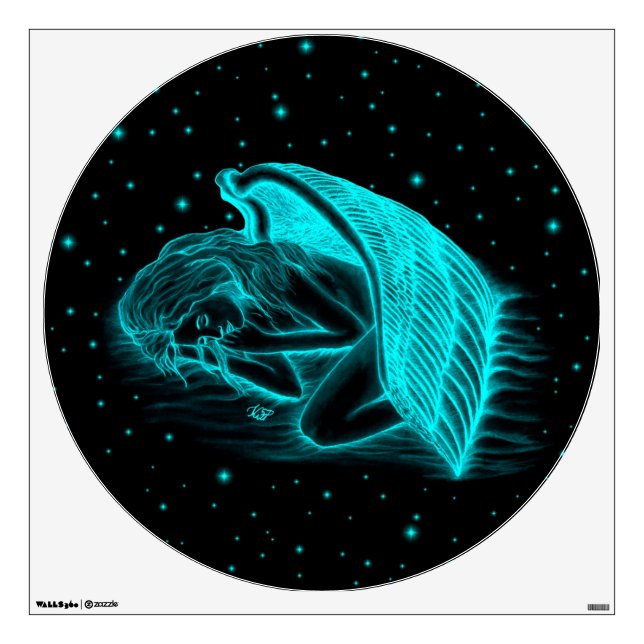 A sleeping Angel Wall Decal (Front)