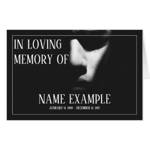 A sleeping face in half shadow card