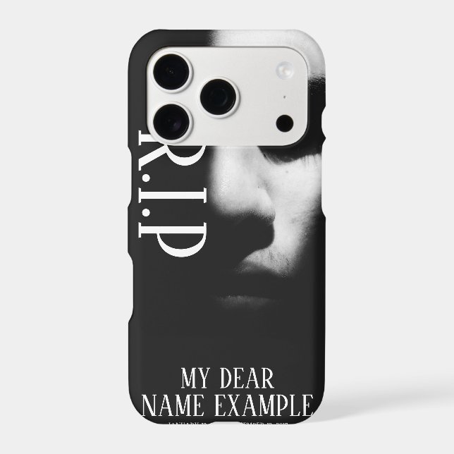 A sleeping face in half shadow iphone case (Back)