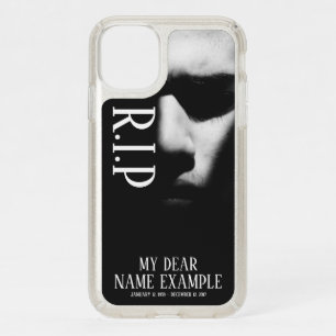 A sleeping face in half shadow speck iPhone 11 case