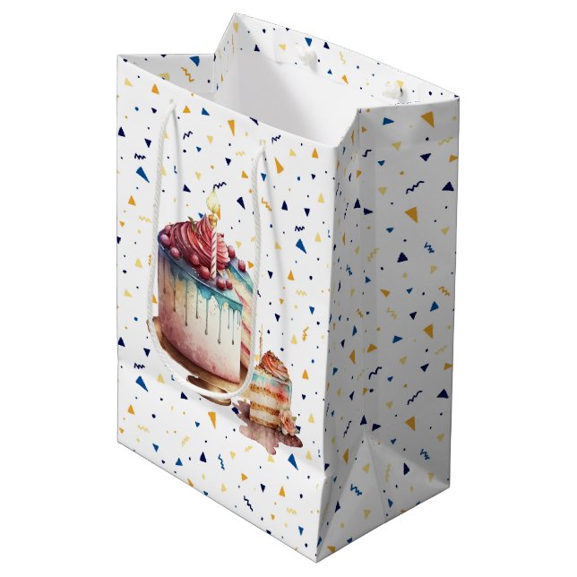 A Slice Of Cake Gift Bag (Front Angled)