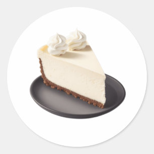 A Slice of Cheesecake Classic Round Sticker