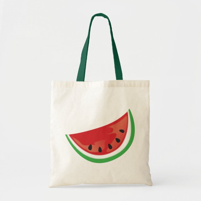 A Slice of Juicy Watermelon Tote Bag (Front)