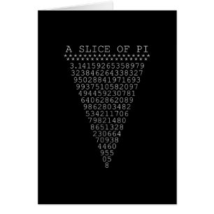 A Slice of Pi Digits Cards