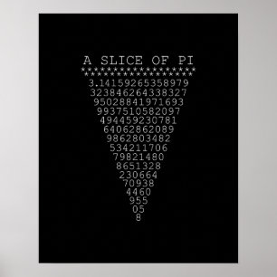 A Slice of Pi Digits Poster