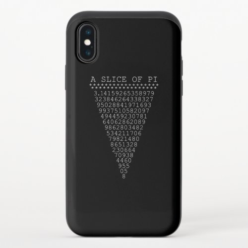 A Slice of Pi Digits iPhone XS Slider Case