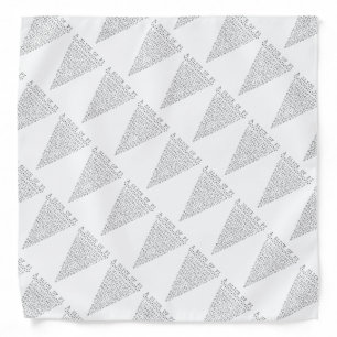 A Slice of Pi Graphic Bandana