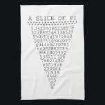 A Slice of Pi Graphic Kitchen Towel<br><div class="desc">A whimsical Slice of Pi saying a slice of pie typography decor. A simple design inspired by the pi formula, a succession of numbers making for a great humorous gift for the mathematician, the geek, the inquisitive mind. Great for a student, a teacher, an engineer or anyone that has this...</div>