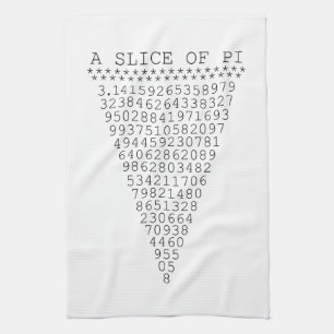 A Slice of Pi Graphic Kitchen Towel