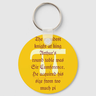 "A slice of pi" Keychain