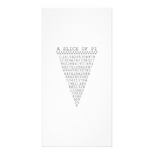 A Slice of Pi Numbers Card