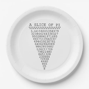 A Slice of Pi Party Paper Plates