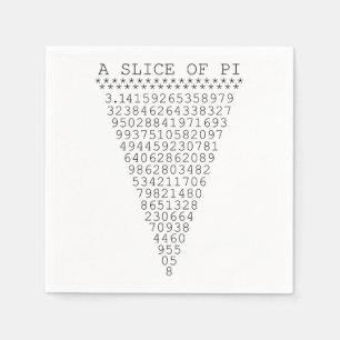 A Slice of Pi Presentation Paper Napkins