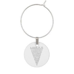 A Slice of Pi Presentation Wine Charm