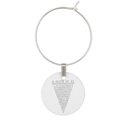 A Slice of Pi Presentation Wine Charm