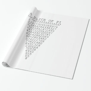 A Slice of Pi Presentation Wrapping Paper
