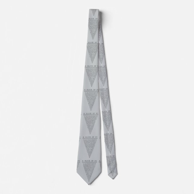 A Slice of Pi Tie (Front)