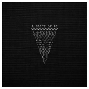 A Slice of Pi Triangle Fabric