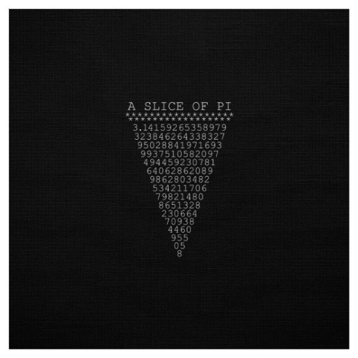 A Slice of Pi Triangle Fabric