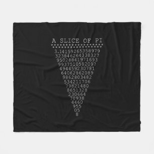 A Slice of Pi Triangle Fleece Blanket