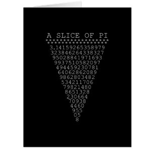 A Slice of Pi Typography Cards