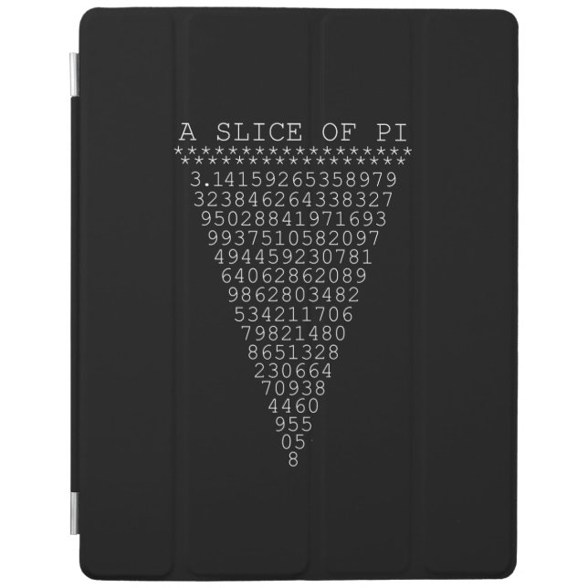 A Slice of Pi Typography iPad Smart Cover (Front)