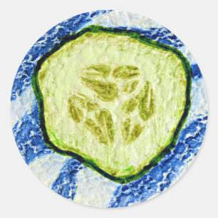 A Slice of Summer Classic Round Sticker