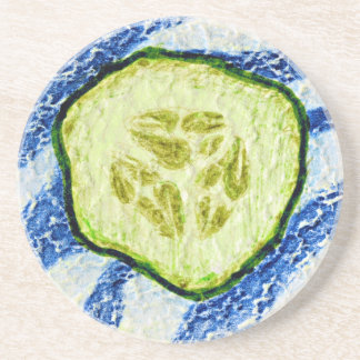 A Slice of Summer Sandstone Coaster