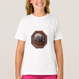 A Small Cabin Sits On A Platform In A Clearing T-Shirt