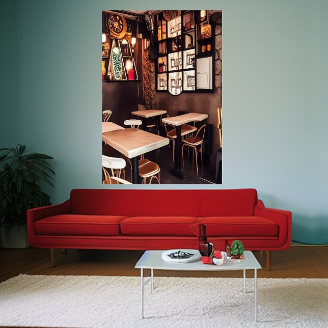 A small Cafe | AI Art Poster (Creator Uploaded)