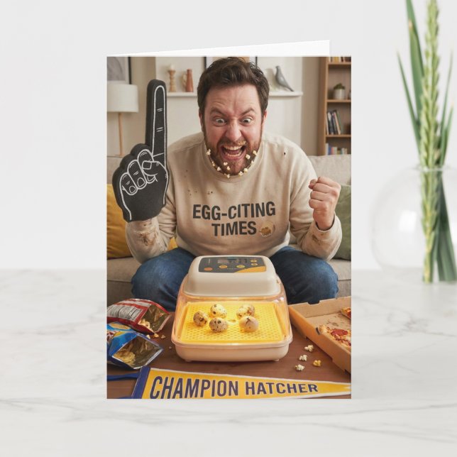 A Small Crack, A Big Celebration Card (Front)