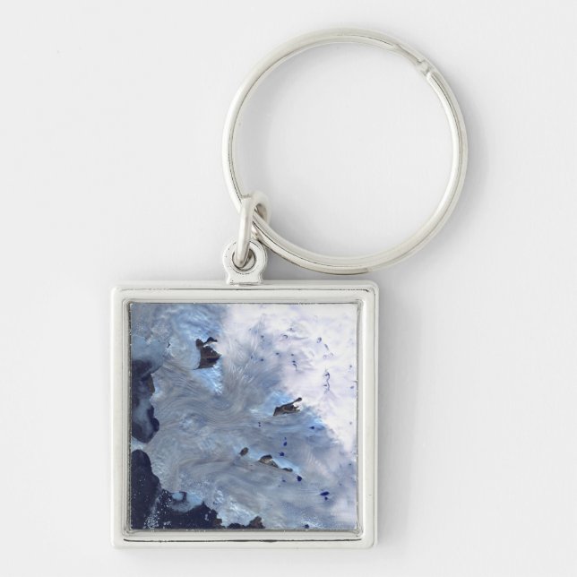 A small field of glaciers surrounds Baffin Bay Keychain (Front)