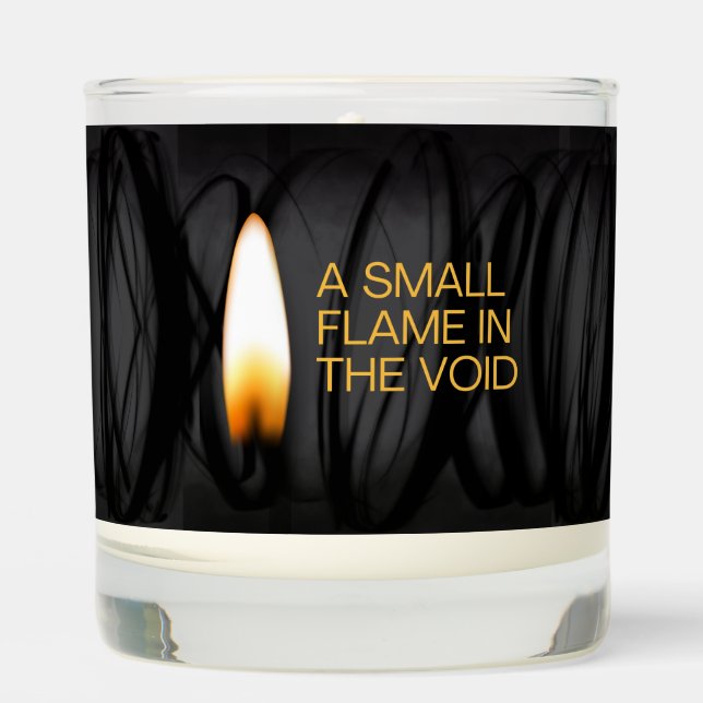 A Small Flame in the Void Scented Candle (Front)