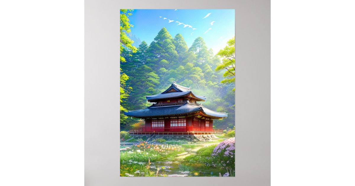 a-small-japanese-tea-house-poster-zazzle