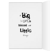 A small Kitten ina Big World Cards (Inside (Left))
