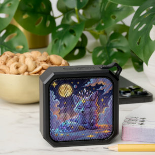 A small Star Whisper Moonlit Fox sleeping peaceful Bluetooth Speaker