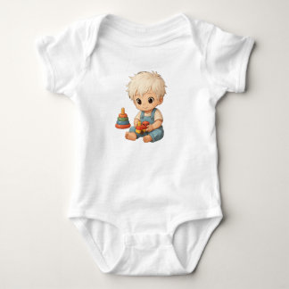 A small t-shirt with fun illustrations for kids baby bodysuit