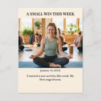 A Small Win This Week Custom Photo Postcard
