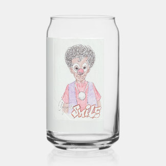 A SMILE drinking glass