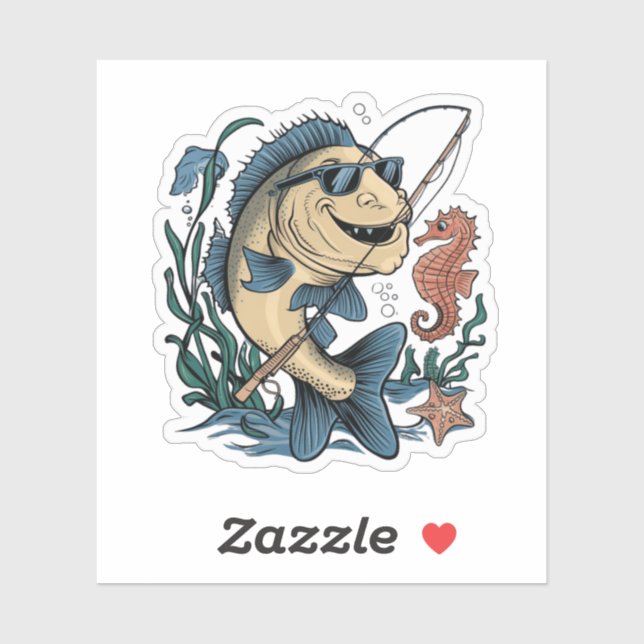 a smiling fish sticker (Sheet)