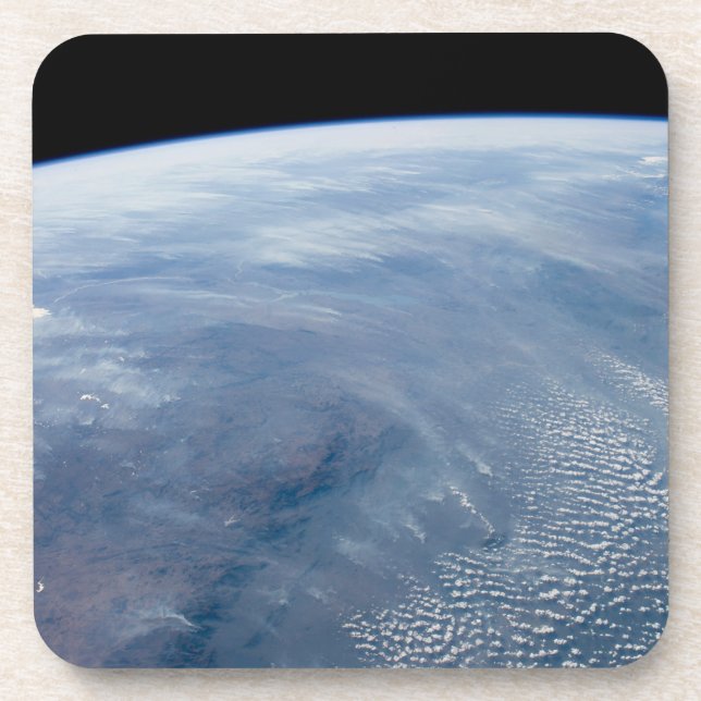 A Smoke Pall Over Tropical Southern Africa. Beverage Coaster (Front)