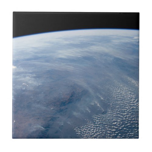 A Smoke Pall Over Tropical Southern Africa Ceramic Tile