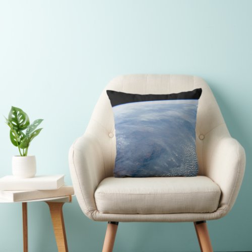 A Smoke Pall Over Tropical Southern Africa Throw Pillow