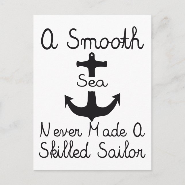 A Smooth Sea Postcard (Front)