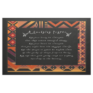 A smudging Prayer Fabric