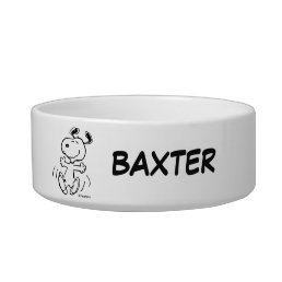 A Snoopy Happy Dance | Add Pet Name Bowl