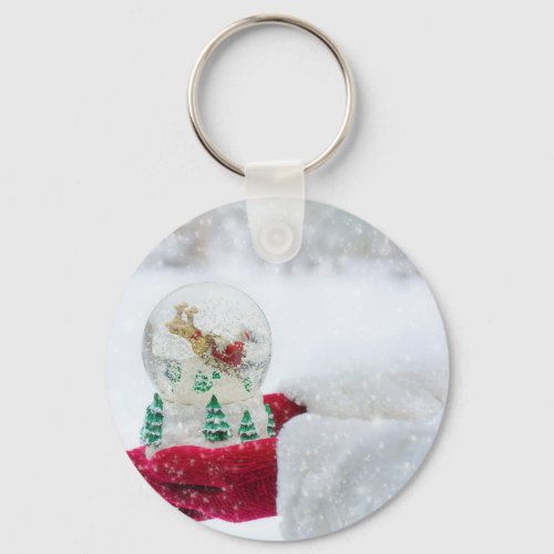 A Snow Globe Keychain