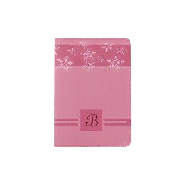 A Snowflake Stripe 4 Passport Holder (Front)